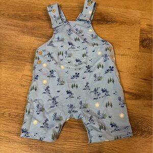 Disney Baby Blue Romper with Playful Print